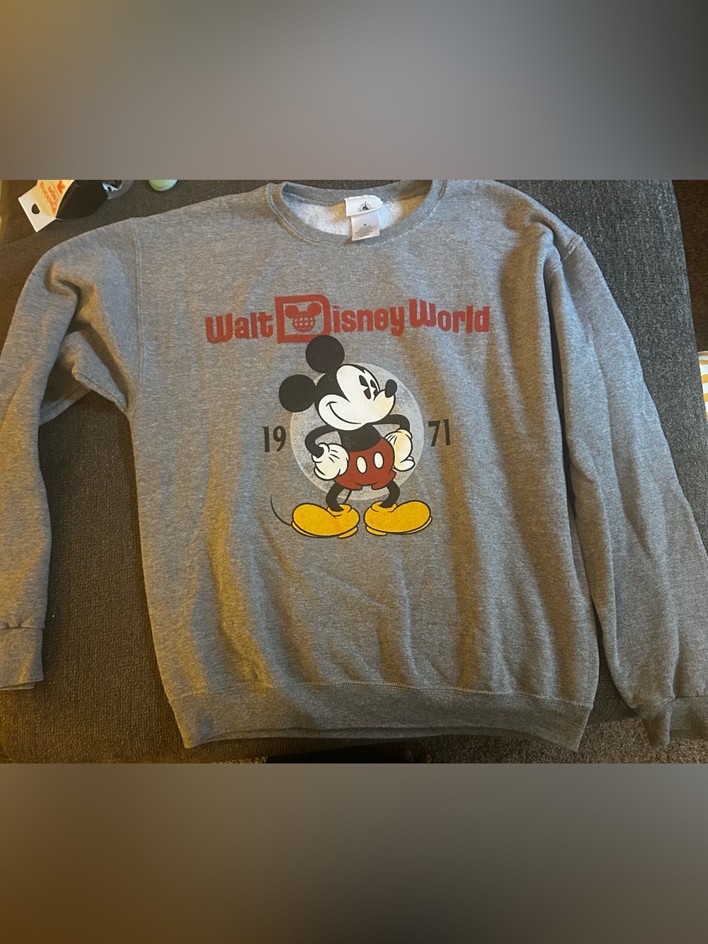 Disney Walt Disney World 1971 Mickey Mouse Sweatshirt